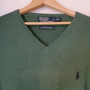 Mens Polo Vneck Sweater